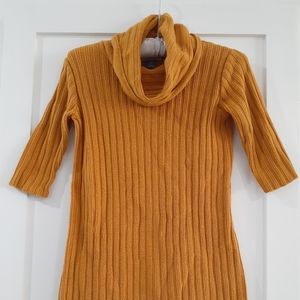 Mustard sweater dress